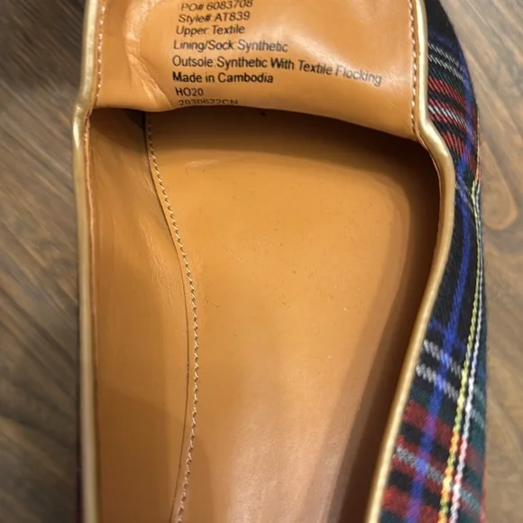 J. Crew Stewart Tartan Smoking Loafer - Picture 5 of 6